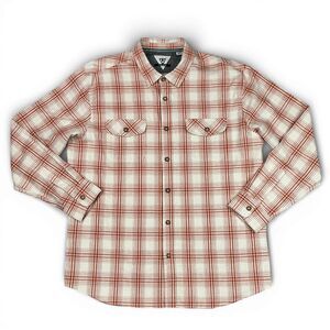 Vissla Flannel Shirt Men XL Central Coast Eco Organic Cotton Plaid Gorpcore Surf